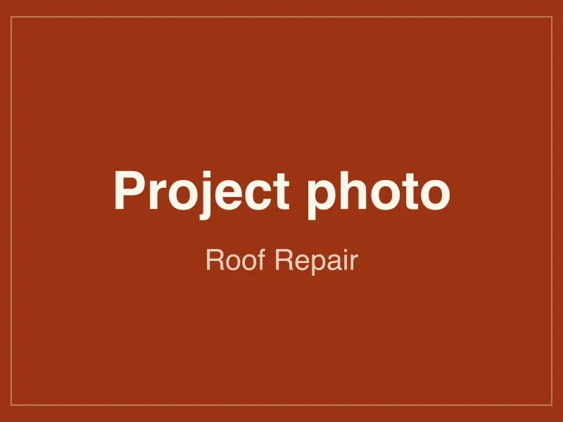 Completed roof repair project